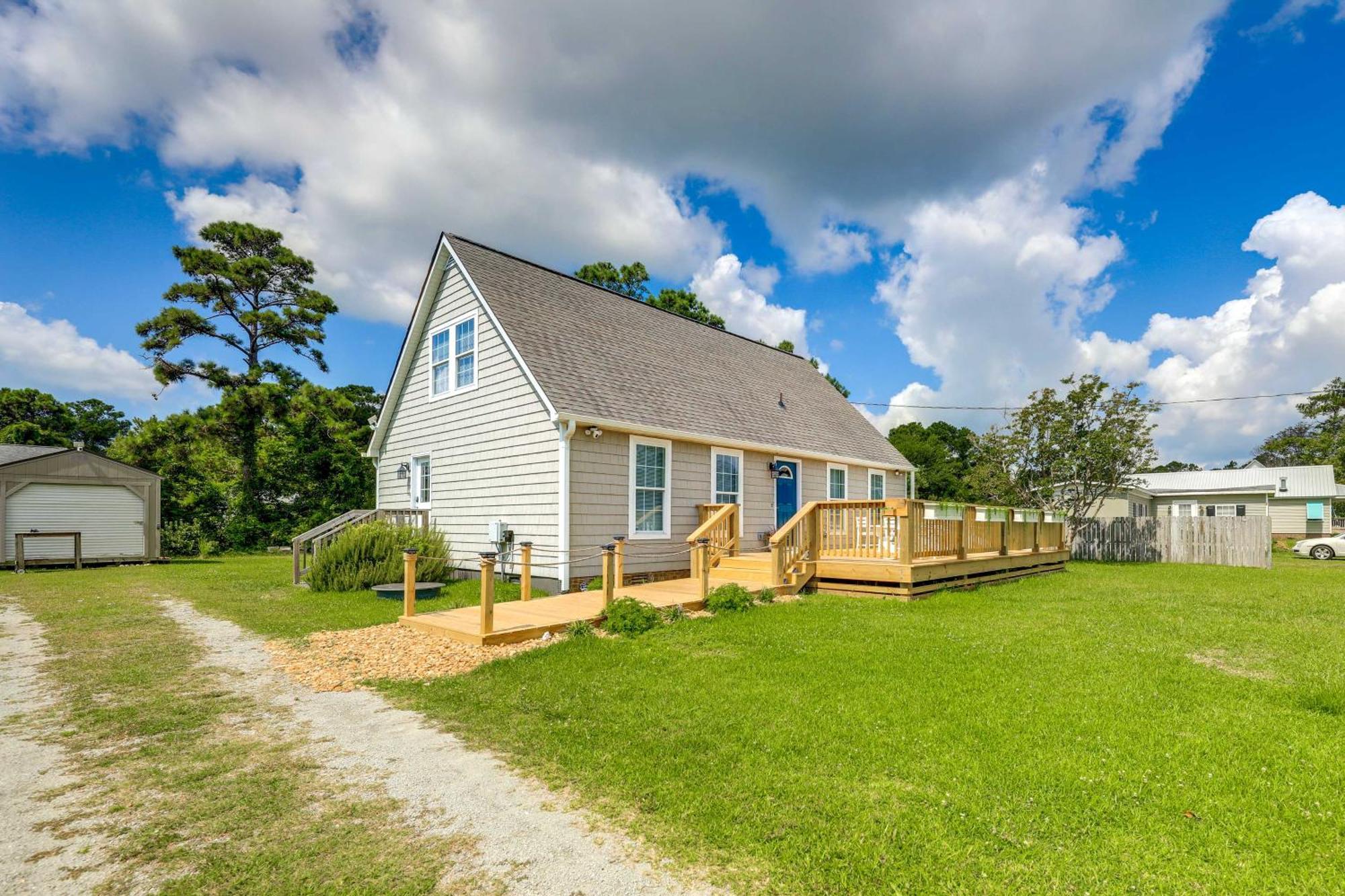 The Willowberry House With Deck And Grill! Harkers Island Eksteriør bilde
