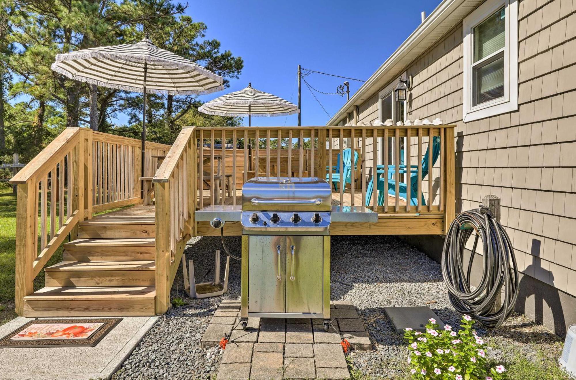 The Willowberry House With Deck And Grill! Harkers Island Eksteriør bilde